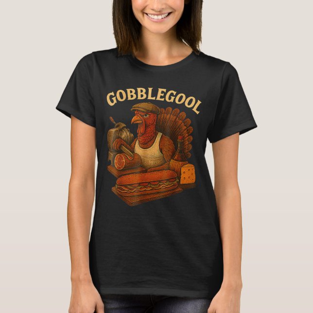 Gobbol Turkey Thanksgiving  T-Shirt (Vorderseite)