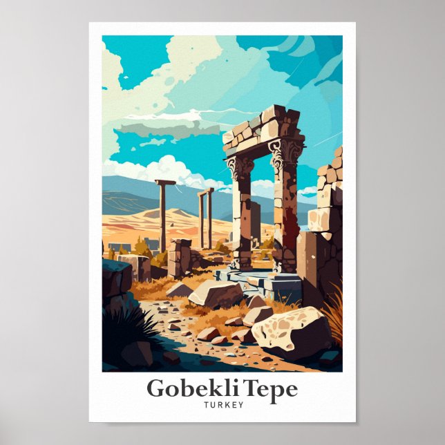 Gobekli Tepe Sanliurfa Türkei Reisen Poster (Vorne)
