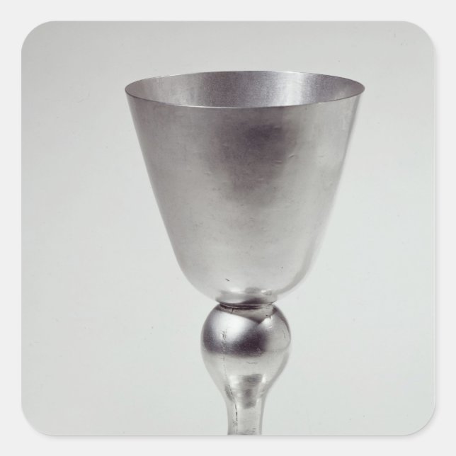 Goblet oder Weinbecher, südamerikanisch Quadratischer Aufkleber (Vorderseite)
