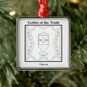 Goblet of the Truth Symbol Ornament Aus Metall