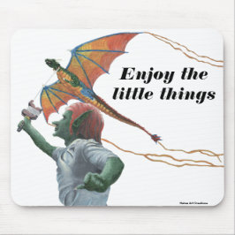 Goblin Flying Dragon Kite Fantasy Mouse Pad Mousepad