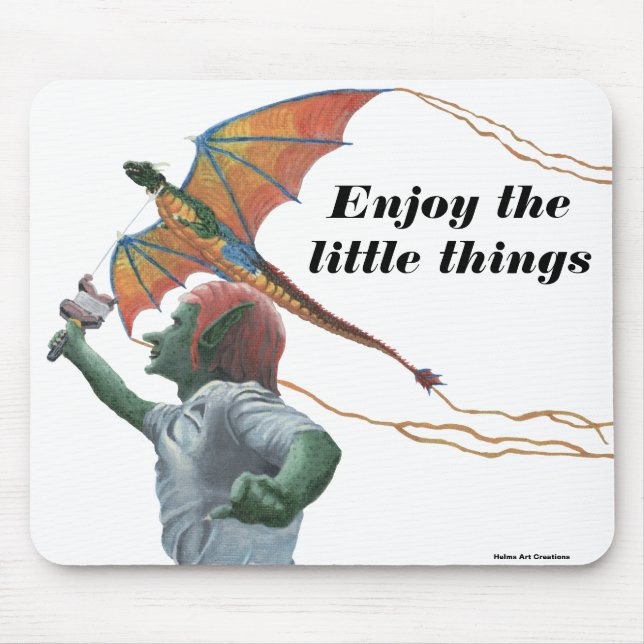Goblin Flying Dragon Kite Fantasy Mouse Pad Mousepad (Vorne)