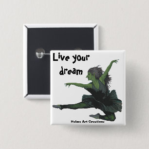Goblin Girl Ballerina Tanz Fantasy - Traumstrecke Button