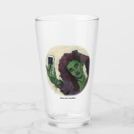 Goblin Girl Handy Selfasy Fantasy Art Glass Cup Glas