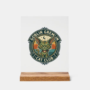 Goblin Gremlin Katze Süße Kitty Design - Goblin Gr Acrylschild
