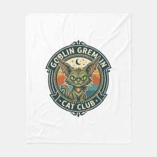 Goblin Gremlin Katze Süße Kitty Design - Goblin Gr Fleecedecke
