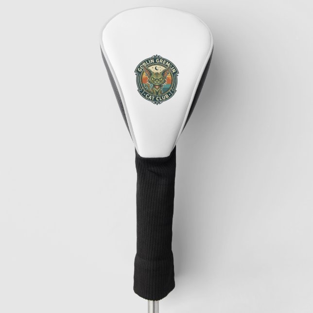 Goblin Gremlin Katze Süße Kitty Design - Goblin Gr Golf Headcover (Vorderseite)