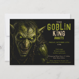 Goblin-Halloween-Party - Dark Fantasy Halloween Einladung