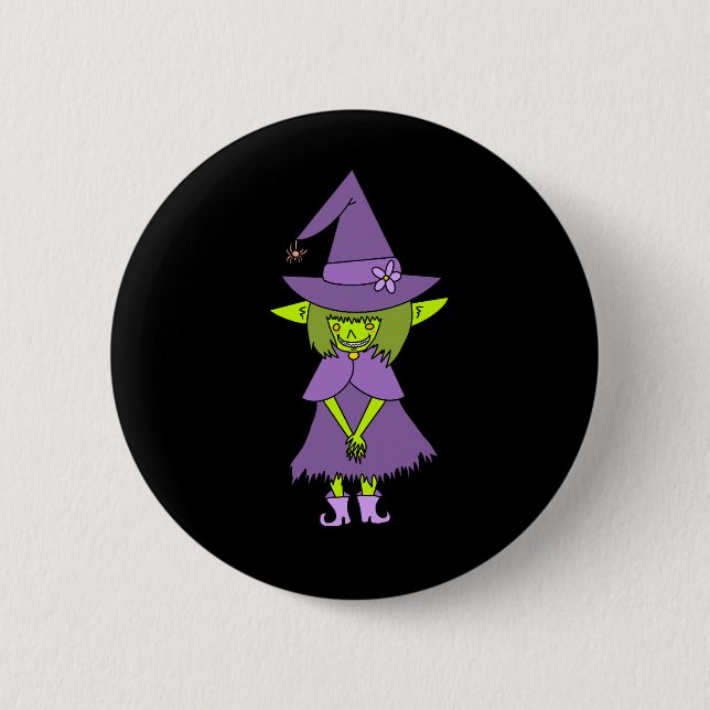 Goblin-Hexen-Knopf Button (Vorderseite)