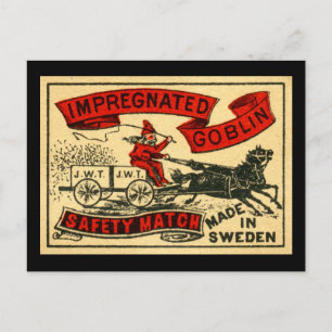 Goblin ist Enceinte Postkarte