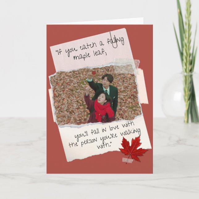 Goblin kdrama Valentine's card Karte (Vorderseite)