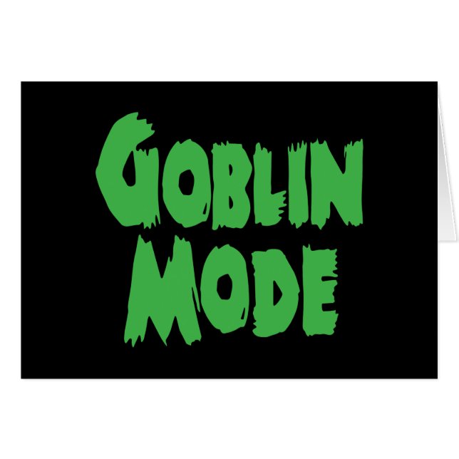 GOBLIN MODE GREETCARD (Vorderseite (Horizontal))
