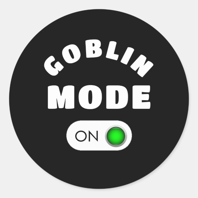 Goblin Mode Stickers (Vorderseite)