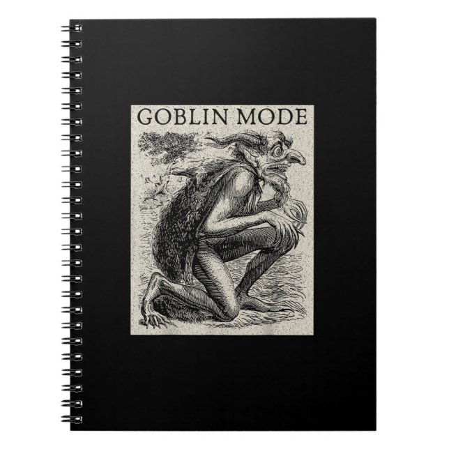 Goblin-Modus Goblincore Fairycore mittelalterliche Notizblock (Vorderseite)