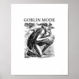 Goblin-Modus Goblincore Vintage-Ästhetik Lustig Au Poster