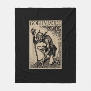 Goblin-Modus Goblincore Vintage-Ästhetik Lustig Fleecedecke