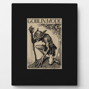 Goblin-Modus Goblincore Vintage-Ästhetik Lustig Fotoplatte