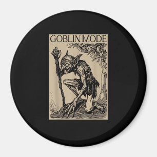 Goblin-Modus Goblincore Vintage-Ästhetik Lustig Magnet
