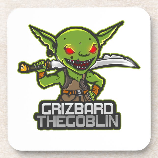 Goblin namens Grizbard Getränkeuntersetzer (Vorderseite)