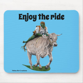Goblin Rider Ox Racer Fantasy Art Mouse Pad Mousepad