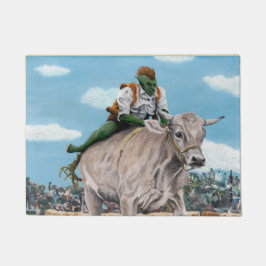 Goblin Rider Ox Racing Fantasy Art Door Mat Fußmatte