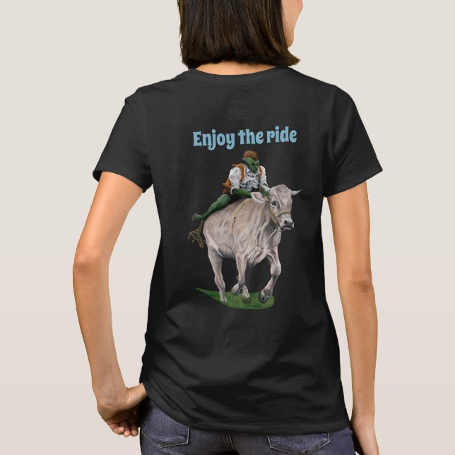 Goblin Rider Ox Racing Fantasy Art Shirts (Rückseite)