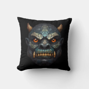 Goblin und Orc Portrait Kissen