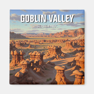 Goblin Valley Staat Park Utah Sunset Magnet