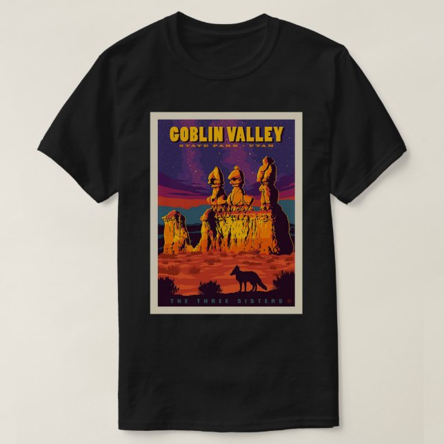 Goblin Valley Staat Park Utah T-Shirt (Design vorne)
