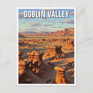 Goblin Valley State Park Utah Sonnenuntergang Postkarte
