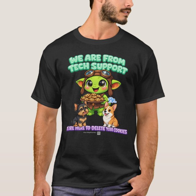 Goblinantics™: Pips Cookie-Löschdienst T-Shirt (Vorderseite)