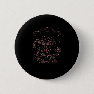 Goblincore-Ästhetik-Akademie-Cottagecore-Pilz Button