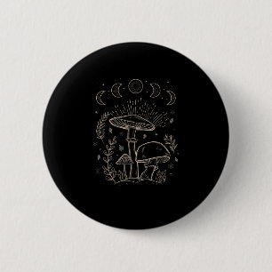 Goblincore-Ästhetik-Akademie-Cottagecore-Pilz Button