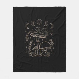 Goblincore-Ästhetik-Akademie-Cottagecore-Pilz Fleecedecke