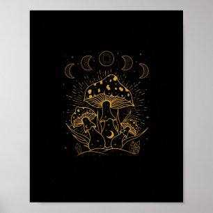 Goblincore-Ästhetik-Akademie-Cottagecore-Pilz Poster