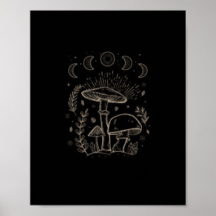 Goblincore-Ästhetik-Akademie-Cottagecore-Pilz Poster