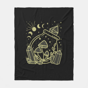 Goblincore-Ästhetik Cottagecore Akademie Pilz Fleecedecke