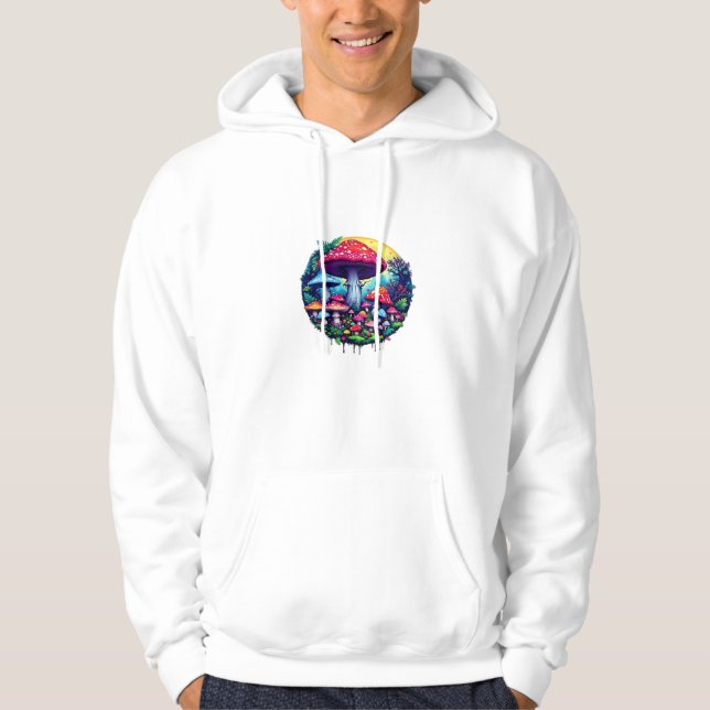 Goblincore Colorful Mushrooms Classic Hoodie (Vorderseite)