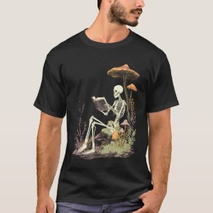 Goblincore Cottagecore Dark Academia Skelett Pilz T-Shirt