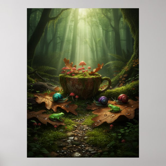 Goblincore Decayed Serenity Poster (Vorne)