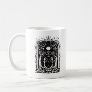 Goblincore Fantasy-Tor zum Klassiker Kaffeetasse