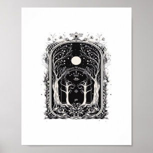 Goblincore Fantasy-Tor zum Klassiker Poster