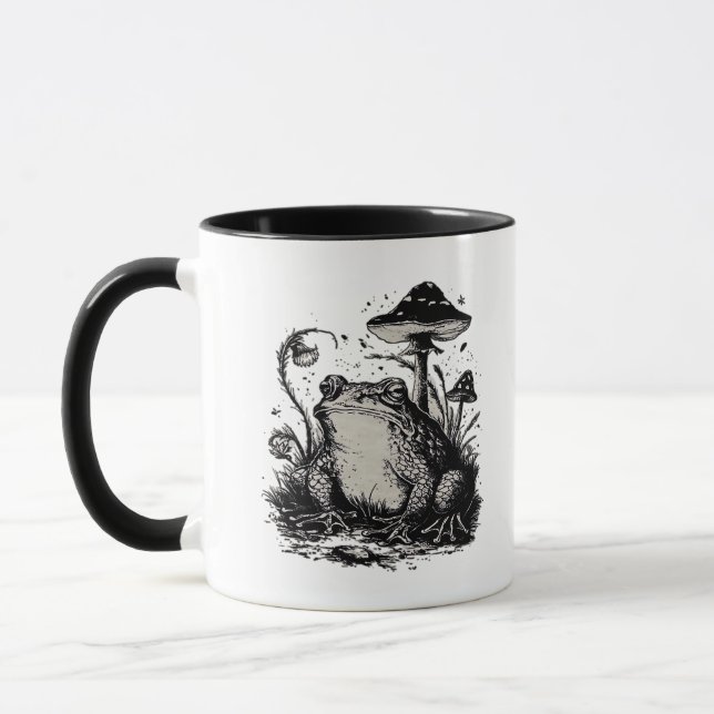 Goblincore Frog Minimal Classic Design Tasse (Links)