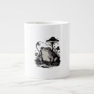 Goblincore-Frosch-Minimal-Klassiker-Design Jumbo-Tasse