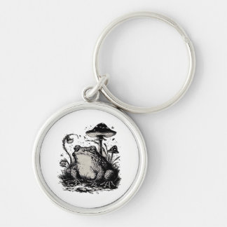 Goblincore-Frosch-Minimal-Klassiker-Design Schlüsselanhänger
