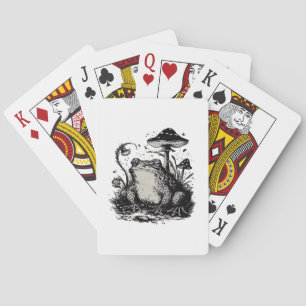 Goblincore-Frosch-Minimal-Klassiker-Design Spielkarten