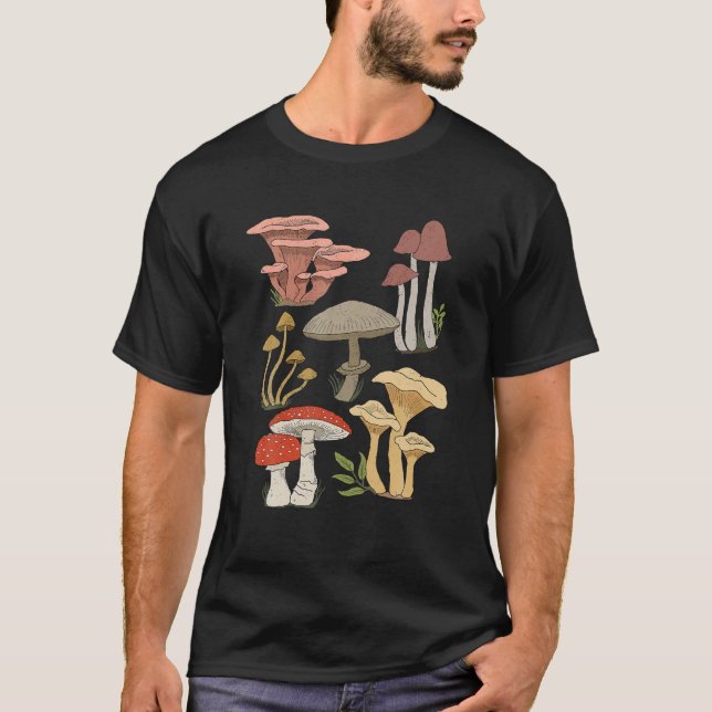 Goblincore Mushroom Mycology Fungi Cotattcore Aes T-Shirt (Vorderseite)