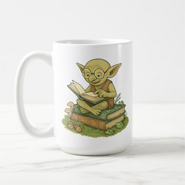 Goblincore Reading Club Fairy Books Kaffeetasse (Links)