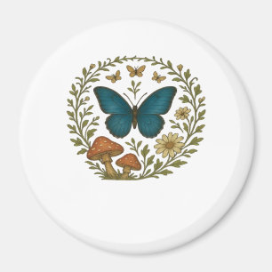 Goblincore Schmetterling Fairycore Botanische Klei Magnet