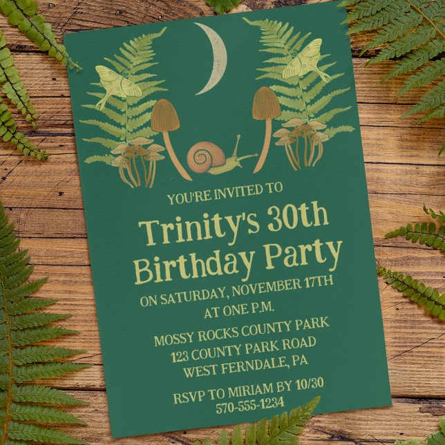 Goblincore Schnecke und Pilze nach Maß Einladung (Von Creator hochgeladen)